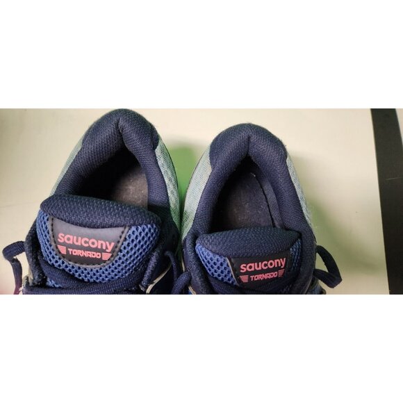 Saucony Womens Tornado 2 Running Sneaker Shoes Size 10 Blue Pink S15439-3 - Picture 7 of 16